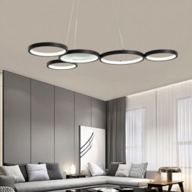 Lampe suspendue élégante en aluminium, plafonnier d'art