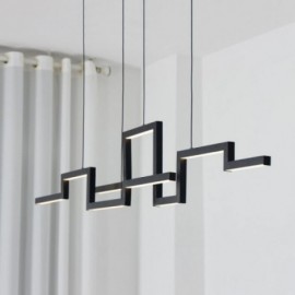 Lustre suspendu moderne en acrylique noir