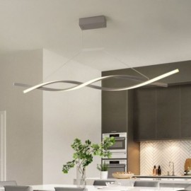 Lampe suspendue moderne au Design barre torsadée, luminaire décoratif d'intérieur, idéal pour une salle à manger