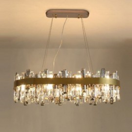 Lustre de luxe léger, suspension en verre post-moderne