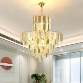 Luminaires suspendus en cristal modernes, plafonniers contemporains