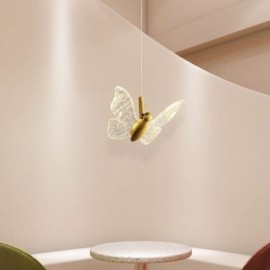 Luminaire suspendu en acrylique papillon, luminaire de plafond