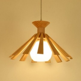 Luminaire suspendu en bois de style simple