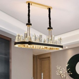 Luminaire suspendu en cristal contemporain Plafonnier en cristal