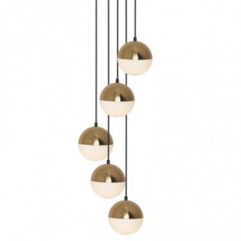 Lampe suspendue nordique en forme de cercle, éclairage créatif en forme de cercle