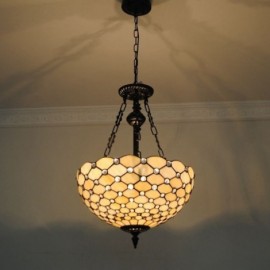 Lampe suspendue en verre teinté, plafonnier rétro, 3 lumières