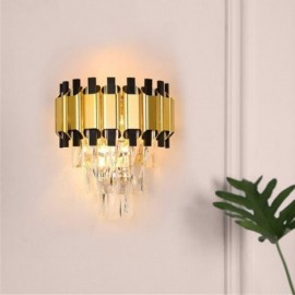 Applique murale moderne en cristal suspendue, luminaire de hauteur câblé de 11.81 pouces