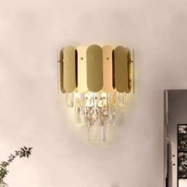 Applique murale en cristal moderne, luminaires de chevet