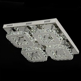 5w Moderne/Contemporain Cristal/LED Plafonnier En Métal Chromé