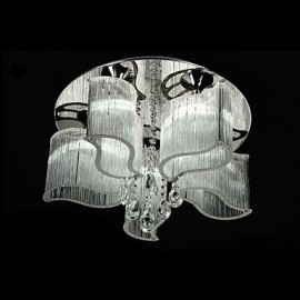 Plafonnier LED moderne/contemporain en métal chromé de 0,5 W