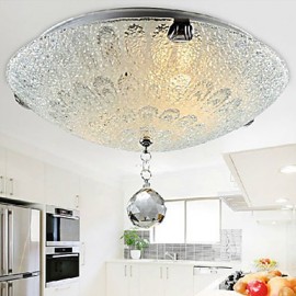 10W Moderne/Contemporain Cristal / LED Nickel PlafonnierSalon / Chambre / Salle à manger / Cuisine / Salle de bain / Chambre d'enfant / Entrée /