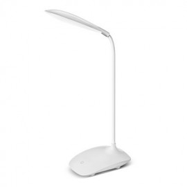 Lampe de bureau LED blanche, créative et moderne, Rechargeable par USB, contrôle tactile, 600Lx, lampe de Table