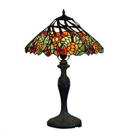 Lampe de table au fini bronze floral (0923-TF9)