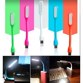 Lampe LED USB portable 1,2 W flexible alimentée par USB pour matériel USB (couleurs assorties)