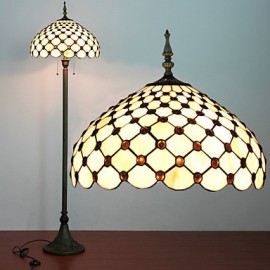 Lampadaire de décoration de perles, 2 lumières, processus de peinture sur verre en résine