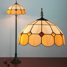 Lampadaire de décoration de yourte mongole, 2 lumières, procédé de peinture sur verre en résine