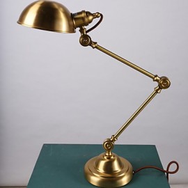 Lampe de table en cuivre, lampe de bureau d'étude d'hôtel