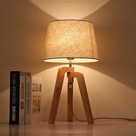 Lampe d'éclairage décorative d'étude nordique en bois massif