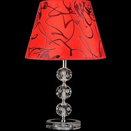 Lampes de table en cristal, tissu moderne/contemporain