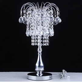 Splendide Lampe De Table 60W Avec Boules De Cristal