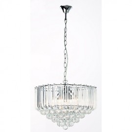 Lustre moderne de style cristal acrylique, 5 lumières