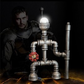 Lampe Robot moderne et industrielle en fonte, lampe de bureau, cadeaux d'anniversaire, tendance!