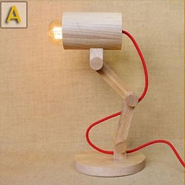 Lampe de décoration en bois