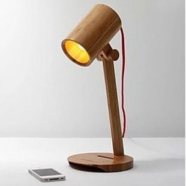 Geek Library Bamboo Qualitatif Lampe de Bureau Soliste