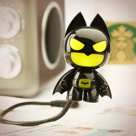 6*6*10CM noël amusant à jouer avec des idées de série mignonne Batman Usb petite veilleuse lampe clavier lampe lumière Led