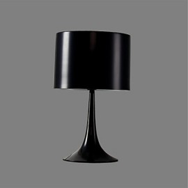 Lampe de table minimaliste en métal noir