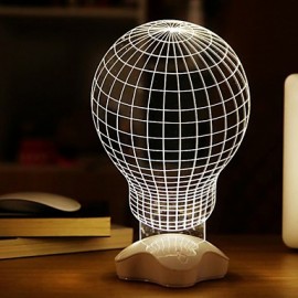 25*10*10CM acrylique Transparent 3 D plaques lumineuses lumineuses lampe de bureau lumière Led