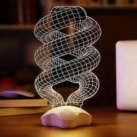 25*10*10CM acrylique Transparent 3 D plaques lumineuses lumineuses lampe de bureau lumière Led