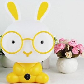 Lampes de table Lapin de dessin animé Jaune Plastique Acrylique